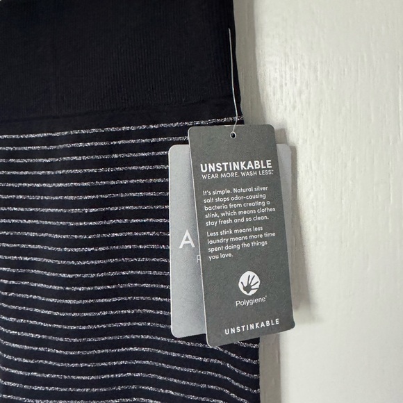 NWT Athleta Shimmer Stripe Leggings - Picture 4 of 9